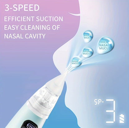Baby Nasal Aspirator - Adjustable Electric Soft Nose