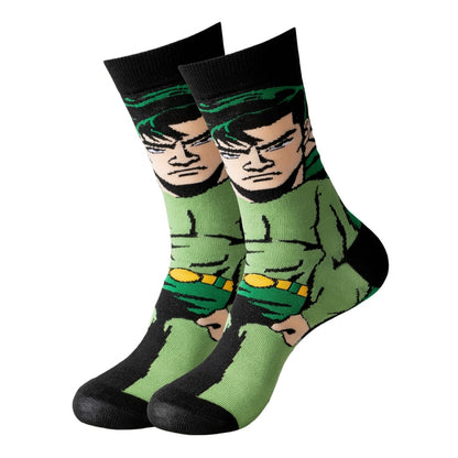 Men's Cute Print Crew Socks - 22-Pair Pack