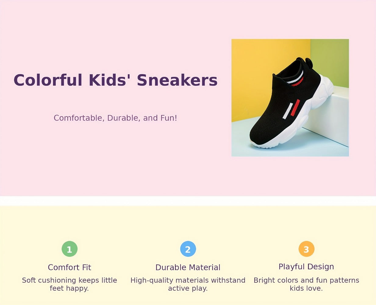 Kids' Running Shoes - Non-Slip Sole Lightweight for Active Days 345893