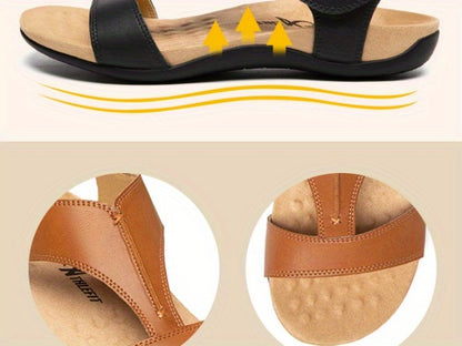 Women'S Orthopedic Arch Support Sandals Summer Comfortable Walking Flat Beach Sandals Casual Dressy