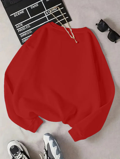 Unique Autumn And Winter Sweatshirt Jacket for Women, Featuring a Casual Sports Style with Long Sleeves And a Round Neck Pullover Design