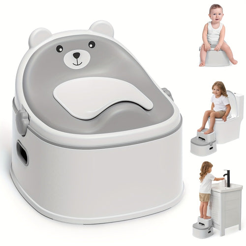 3-in-1 Potty Training Toilet - Seat and Step Stool