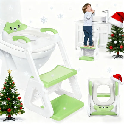 Potty Training Seat - Adjustable 2-In-1 Toilet Step