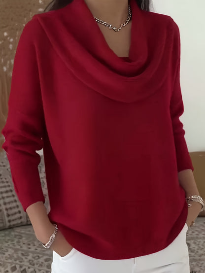 Women's Red Polyester Long-Sleeve Top - product view 4