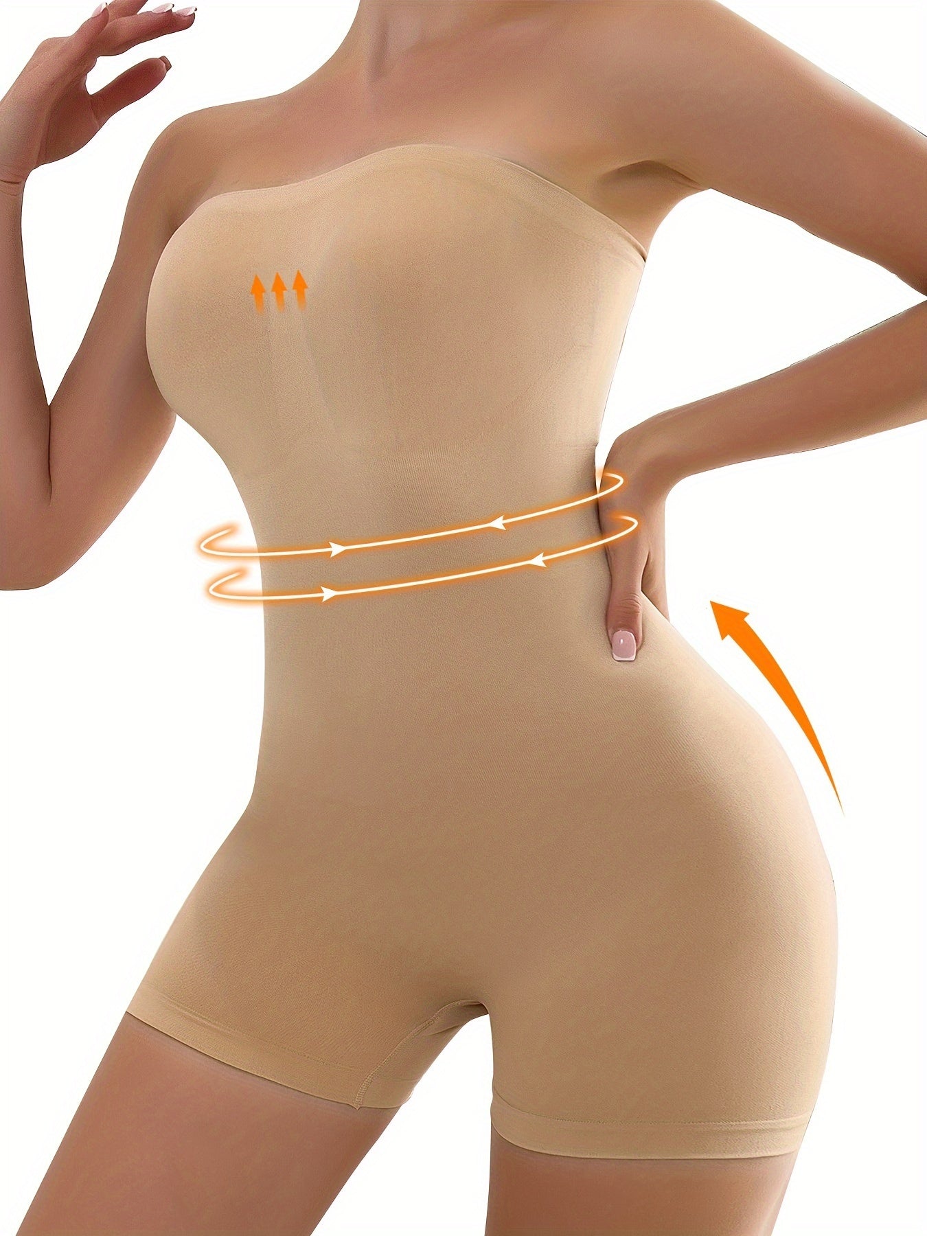 Seamless Bodysuit for Women Designed to Shape The Body And Control The Tummy, Perfect for Wearing Under Dresses
