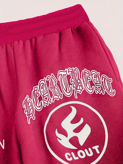 Hoodie And Sweatshirt Set with Print [Focused Growth]