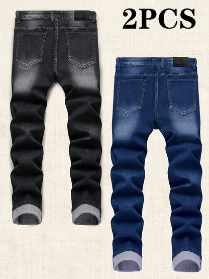 Men'S Slim Fit Ripped Jeans - Trendy Distressed Style - (Limited Sizes!)