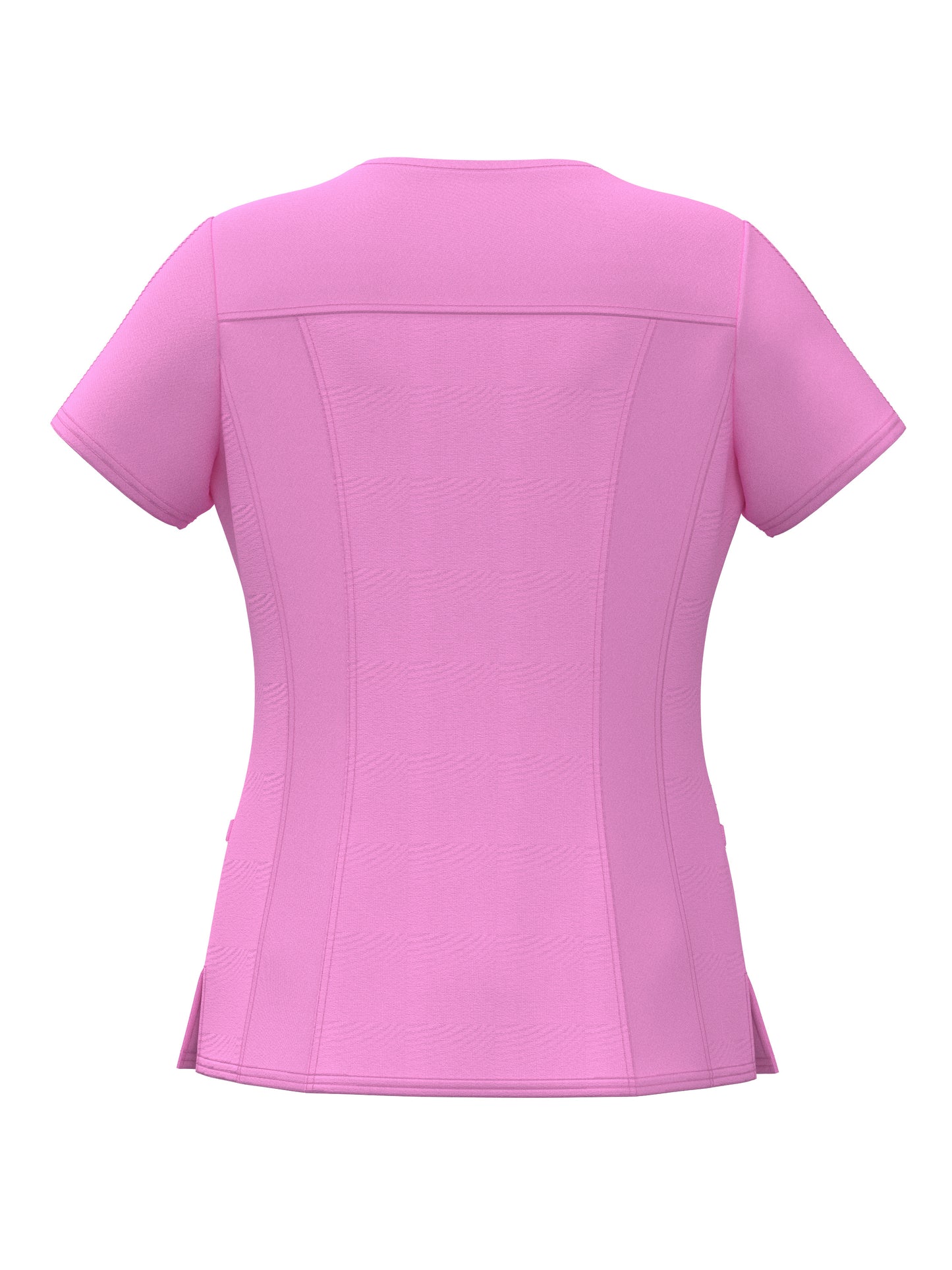 PandaFlex modern neck in Four-Way Stretch Fashion Scrubs Set V-Neck Short Sleeve Scrub Top & Straight Leg Cargo Pants for Nurses with zipper pockets 3372