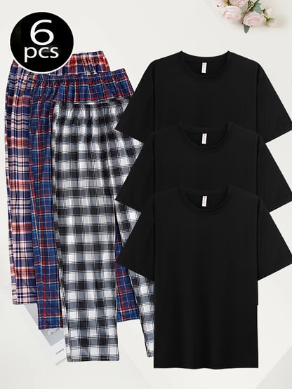 Men's Pajama Pants - Plaid Style 664485