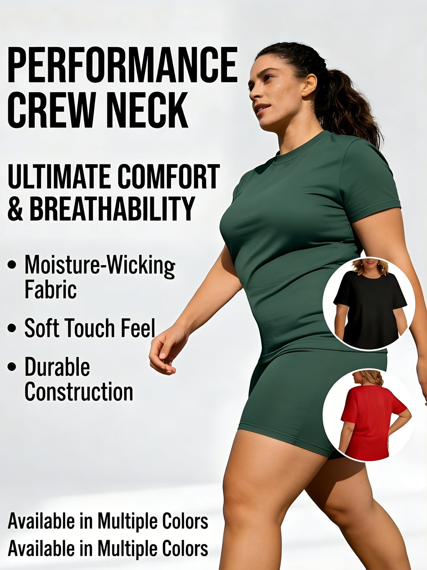 6pcs Random Women's Crew Neck T-shirt, A Versatile And Casual Short-sleeved Top, Breathable And Quick-drying, Suitable for Multiple Scenarios Such As Fitness, Shopping, Dating, Daily Commuting, Etc., An Essential Summer Top Item