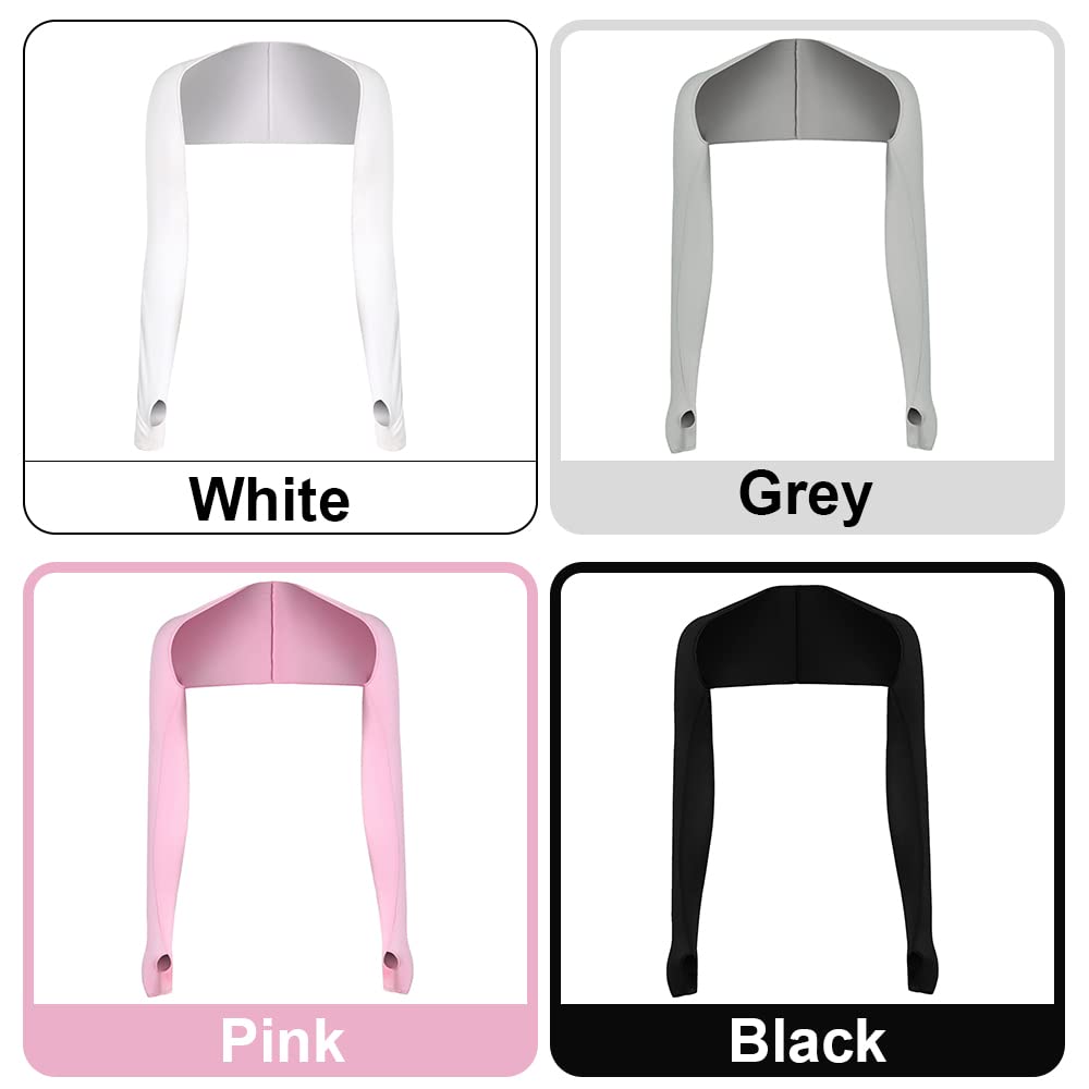 4-piece set of UV protection sun protection cooling capes, elastic compression arm sleeves, golf sports summer cooling sleeves, sun protection cooling capes, ice silk, sleeves