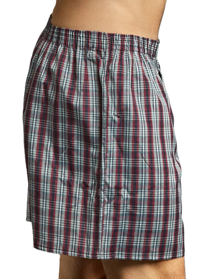 MENS 3 PIECES ASSORTED PLAID PRINT COMFY BOXERS