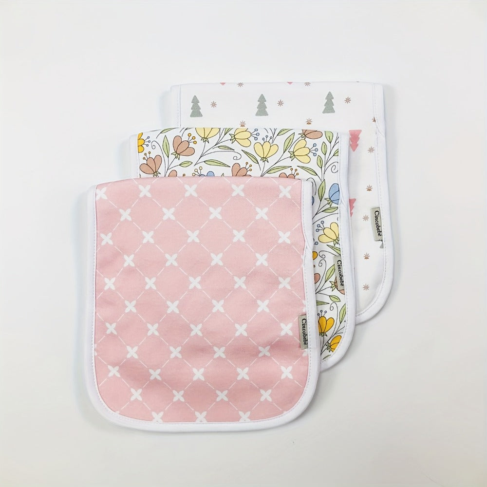 Baby Burp Cloth Set - Soft Absorbent Multipack Style 0517