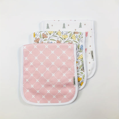 Baby Burp Cloth Set - Soft Absorbent Multipack Style 0517