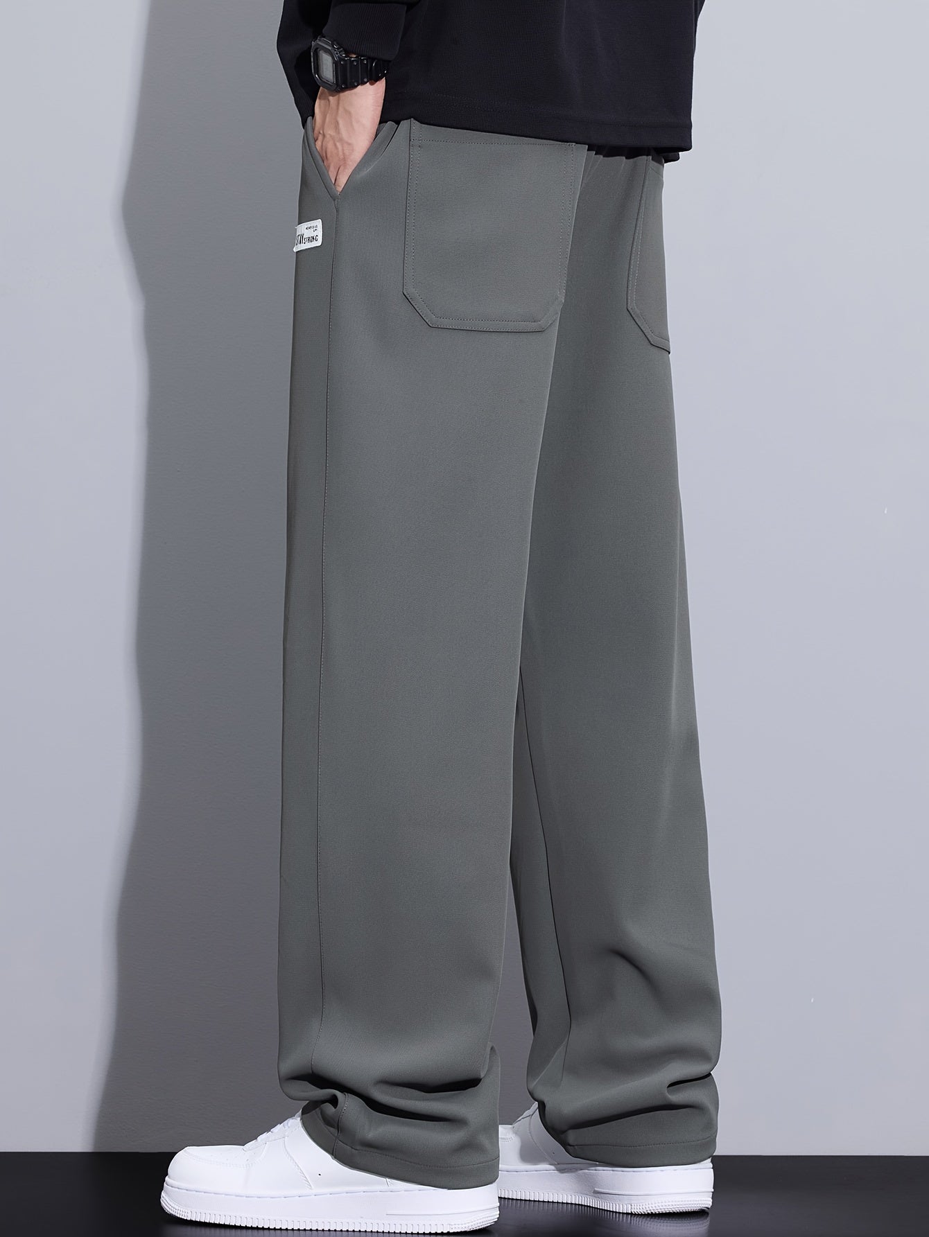 Autumn Casual Pants Men's Loose Straight Leg Trendy Versatile Men's Pants Autumn And Winter Men's Long Pants