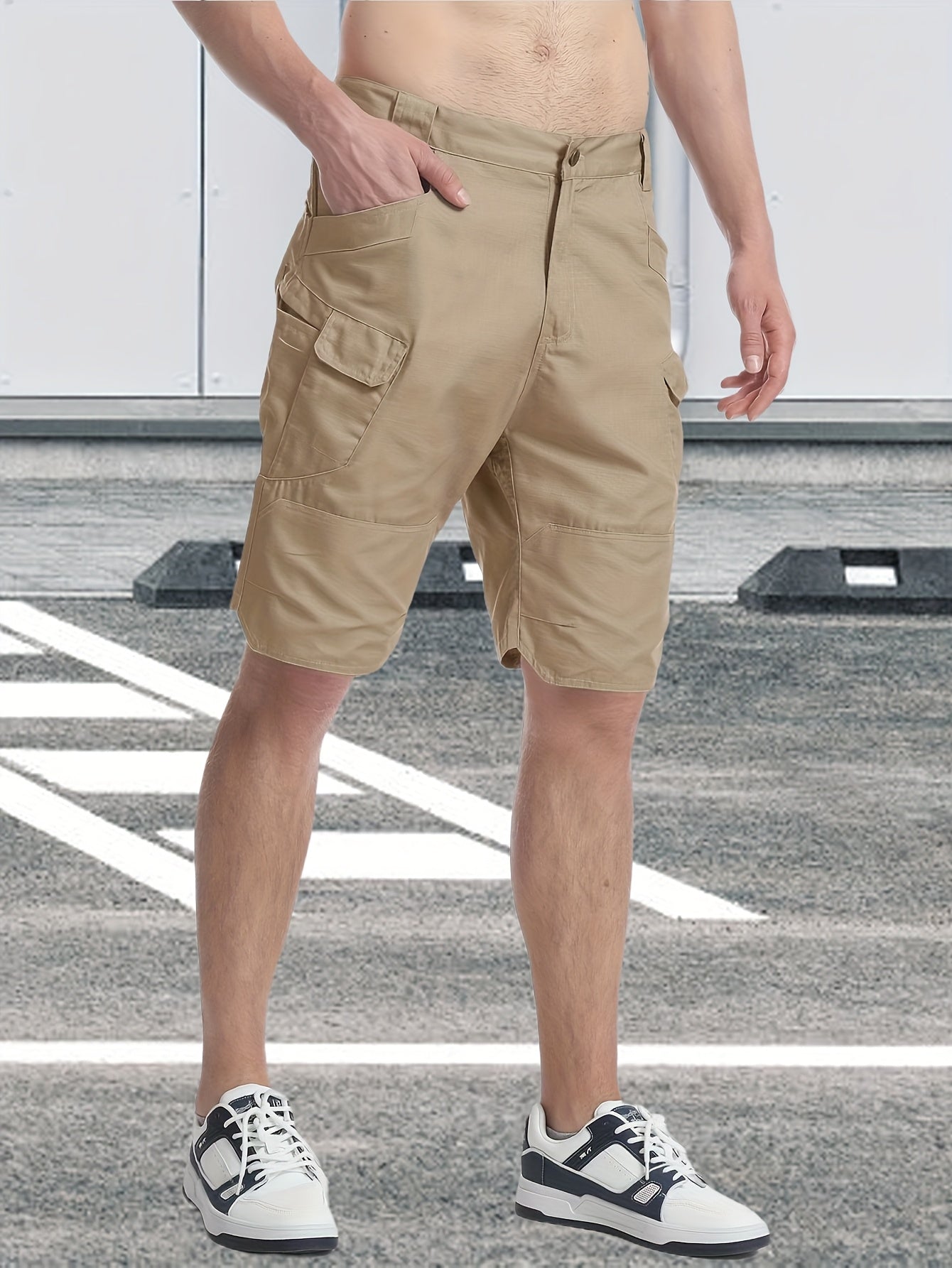 Men’s Cargo Shorts, Breathable Quick Dry Tactical Work Pants with Multi-Pocket Design