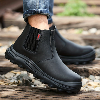 Men'S Work Shoes, All-Season Labor Shoes, Work Boots, Comfortable Fabric Insoles, Casual Outdoor Sneakers, Construction Boots