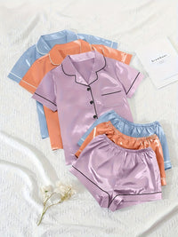 Light blue + orange + light purple