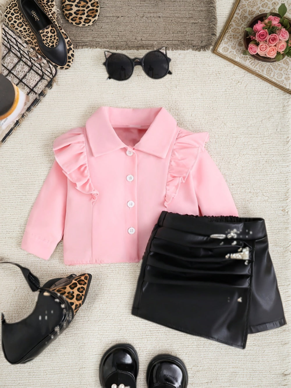 Baby Girl Casual Outfit Set - Summer
