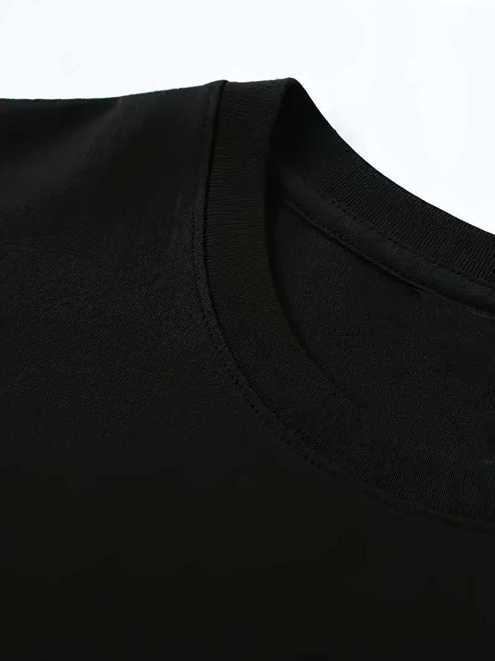 Men's 6-Pack Plus Size Cotton T-Shirts - Solid Color Crew Neck Basics