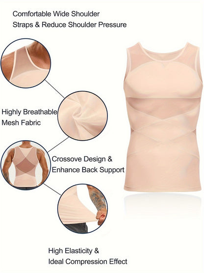 Men's Solid Color Tank Top - Sleeveless 164581