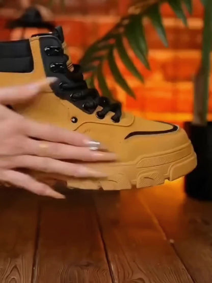 Men's Sneakers - Non-Slip Sole Platform Sole for Everyday Wear