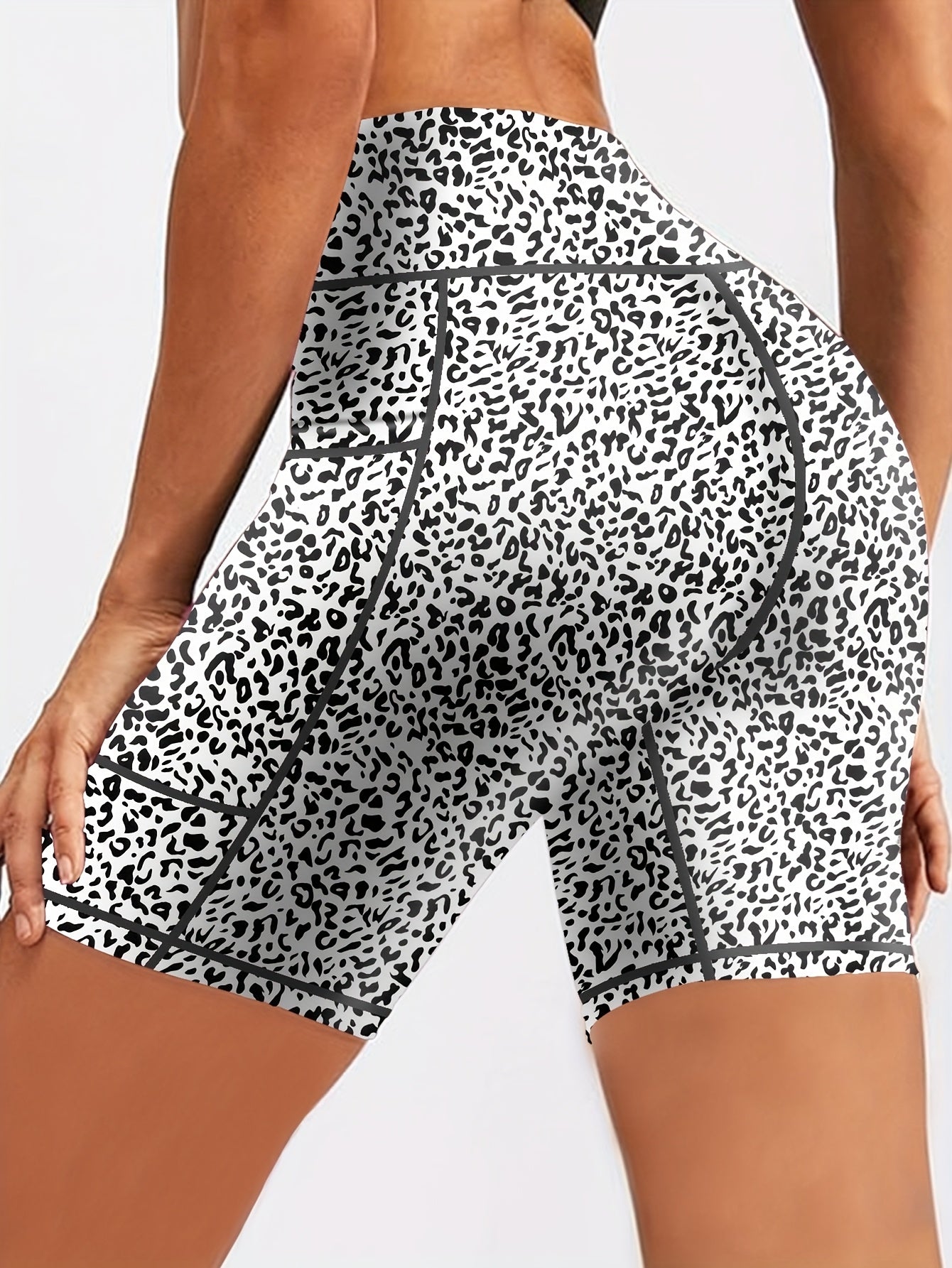 6-pack Large Size Sport Shorts For Women, Fashionable Casual Shorts, High-waist High-stretch Yoga Shorts, 5-inch Shorts With Phone Pocket