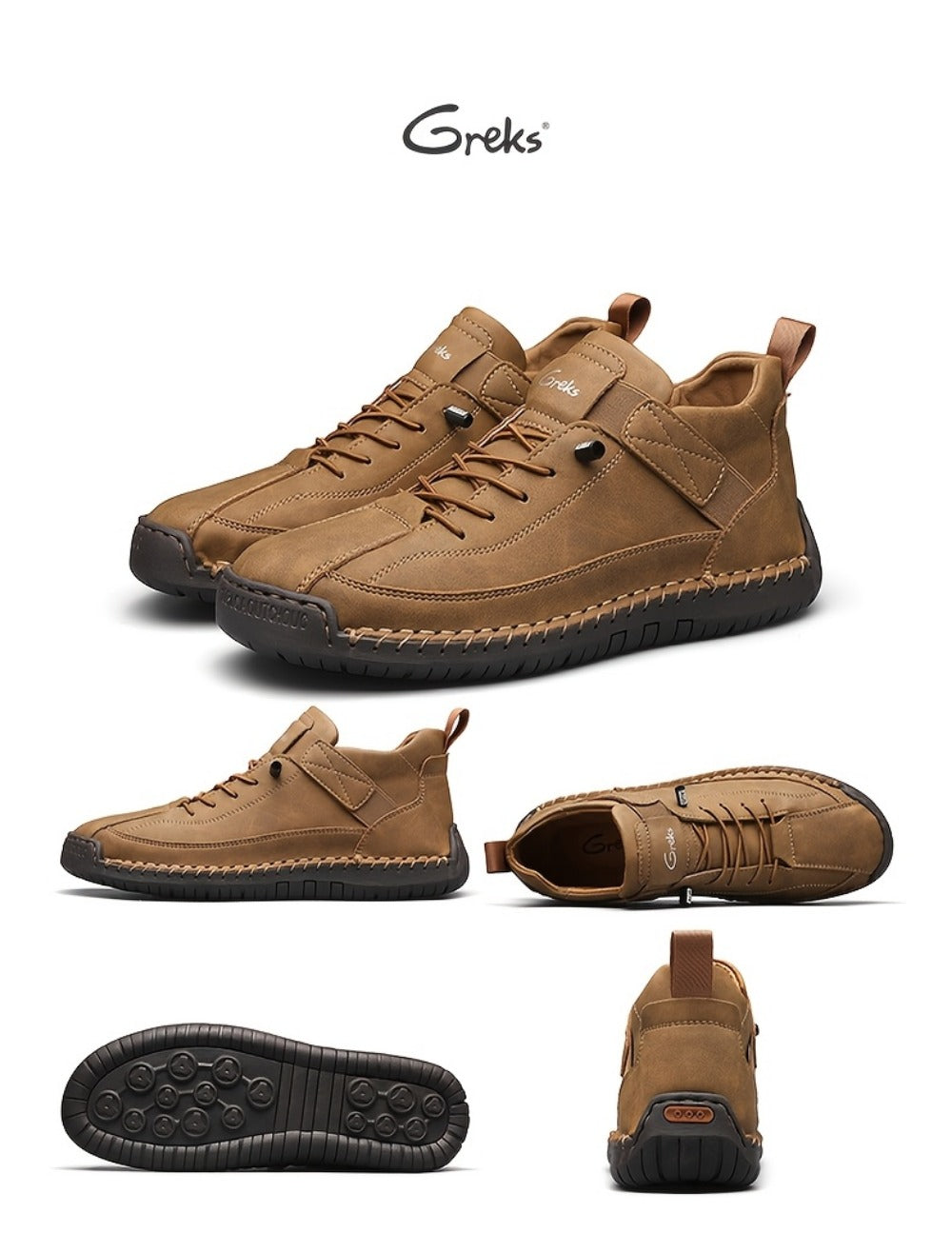 Men's Walking Shoes - Non-Slip Sole Platform Sole for Outdoor & Travel 023781