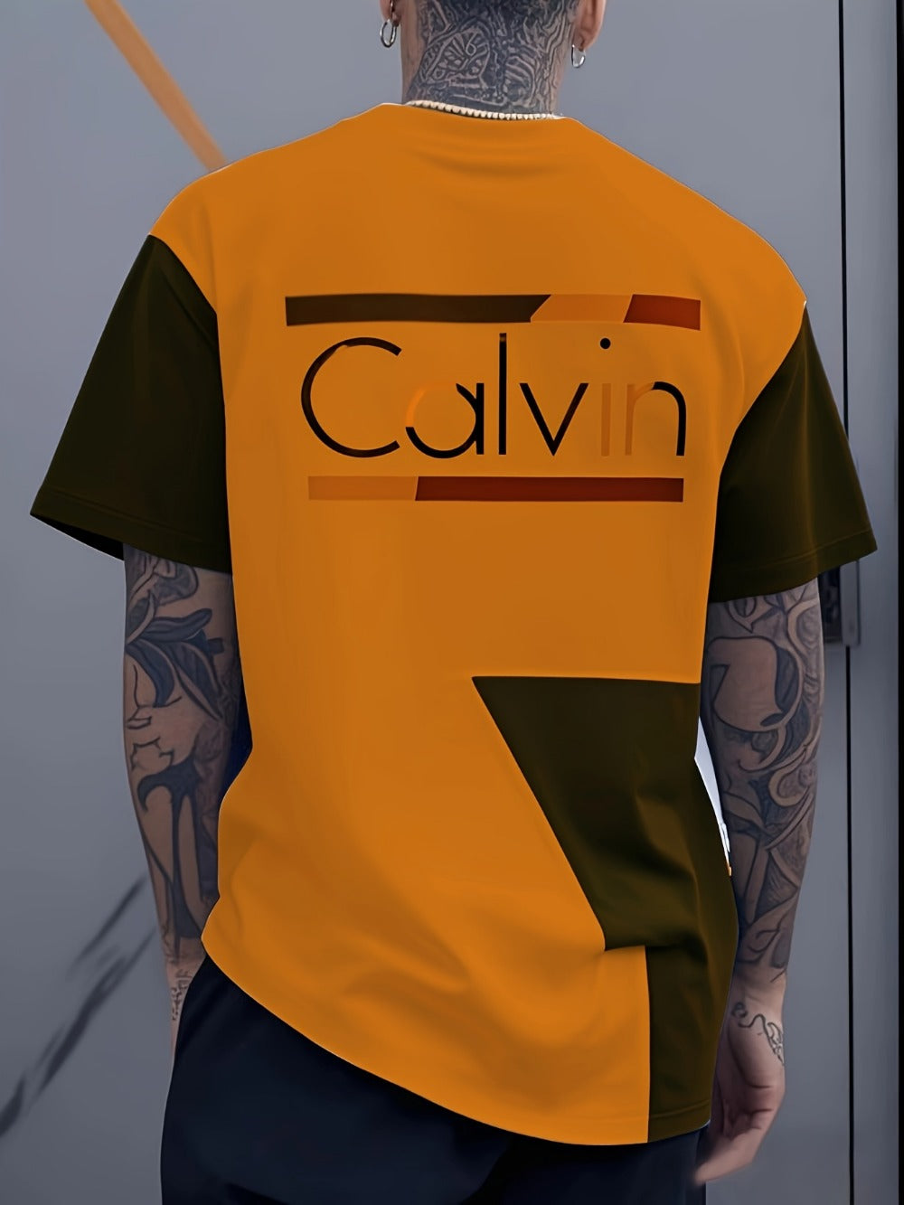 Men's Graphic Print T-Shirt - Crew Neck Short Sleeve 329893
