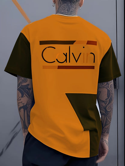 Men's Graphic Print T-Shirt - Crew Neck Short Sleeve 329893