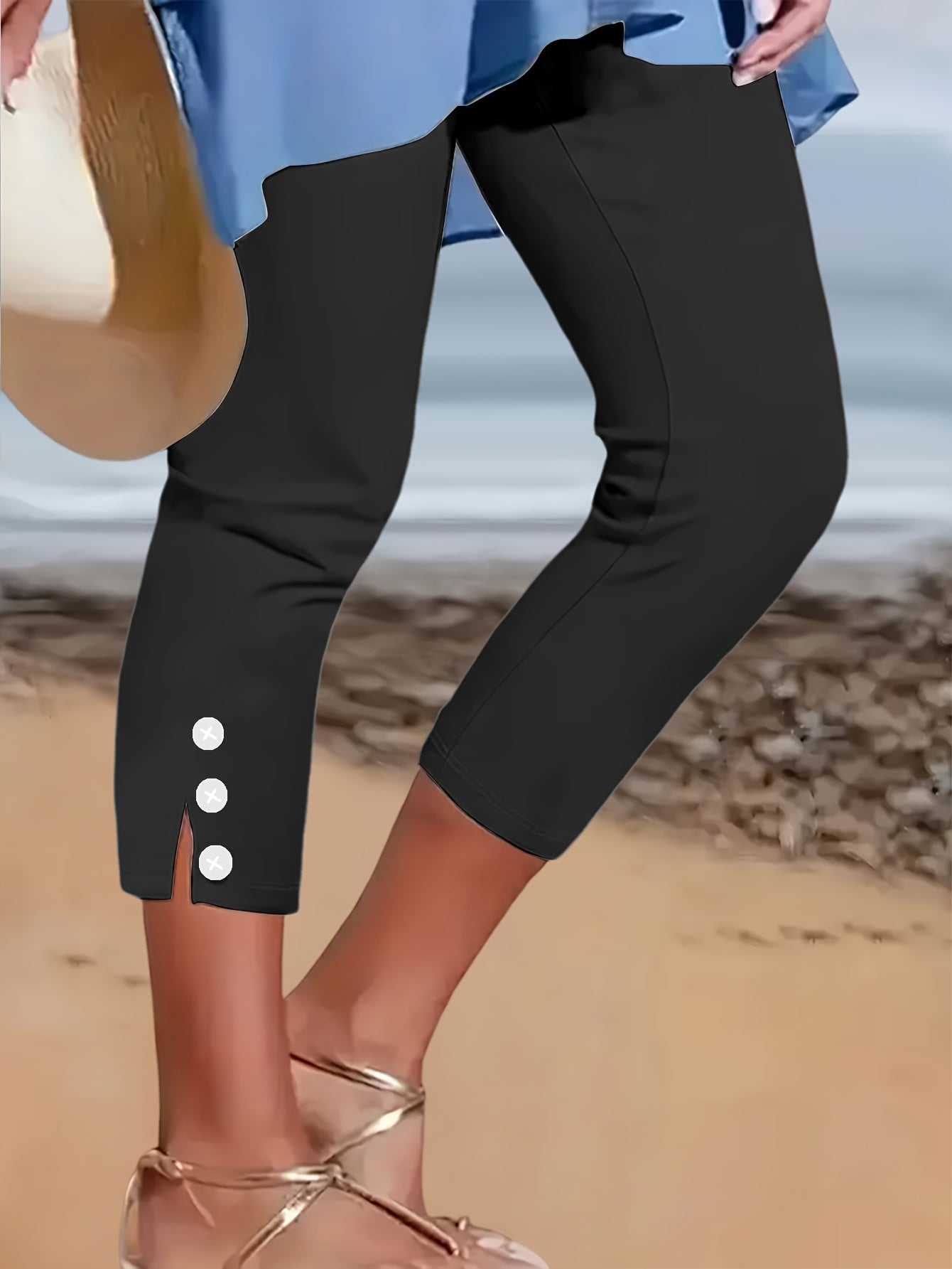 Women's Mixed Color 2 Polyester Leggings - product view 17