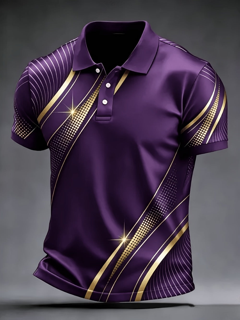 Men's Graphic Print Shirt - Collared Short Sleeve 605541