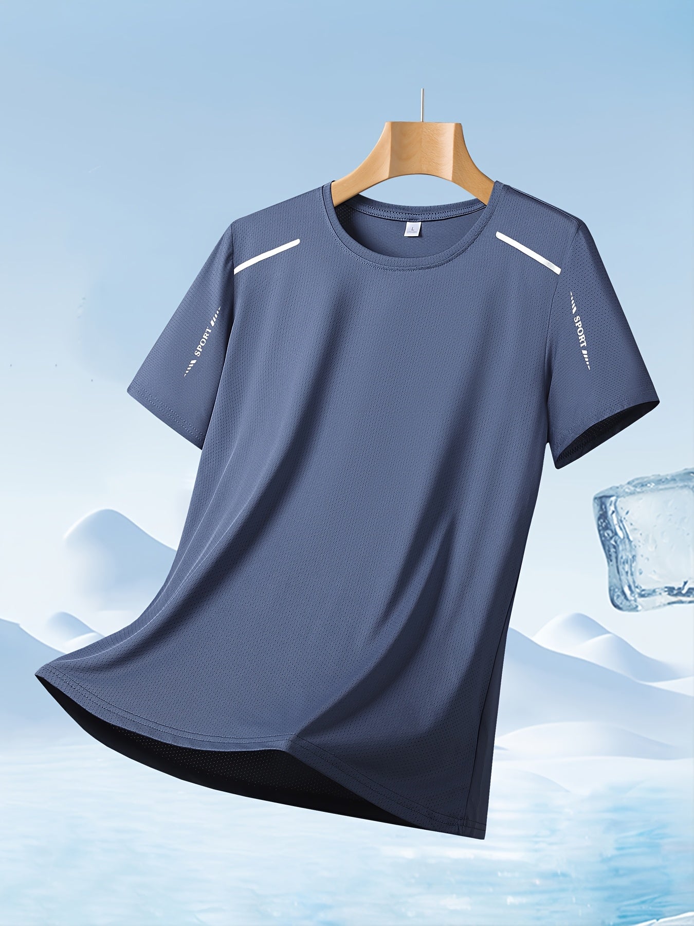 Men'S Quick-Dry Sports T-Shirt 4-Pack - Breathable Moisture-Wicking Round Neck Short Sleeve Top, High Elasticity Cool And Comfortable Quick-Drying Fitness T-Shirt, Summer Casual Sports Breathable Outdoor Top
