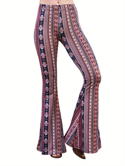 ZAFUL Women'S High-Waisted Cut-Out Trousers Ladder Bootcut Textured Flare Trousers Wide-Leg Evening Pants