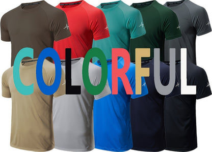Men's Performance T-Shirt - Round Neck Short Sleeve Travel Style 055269