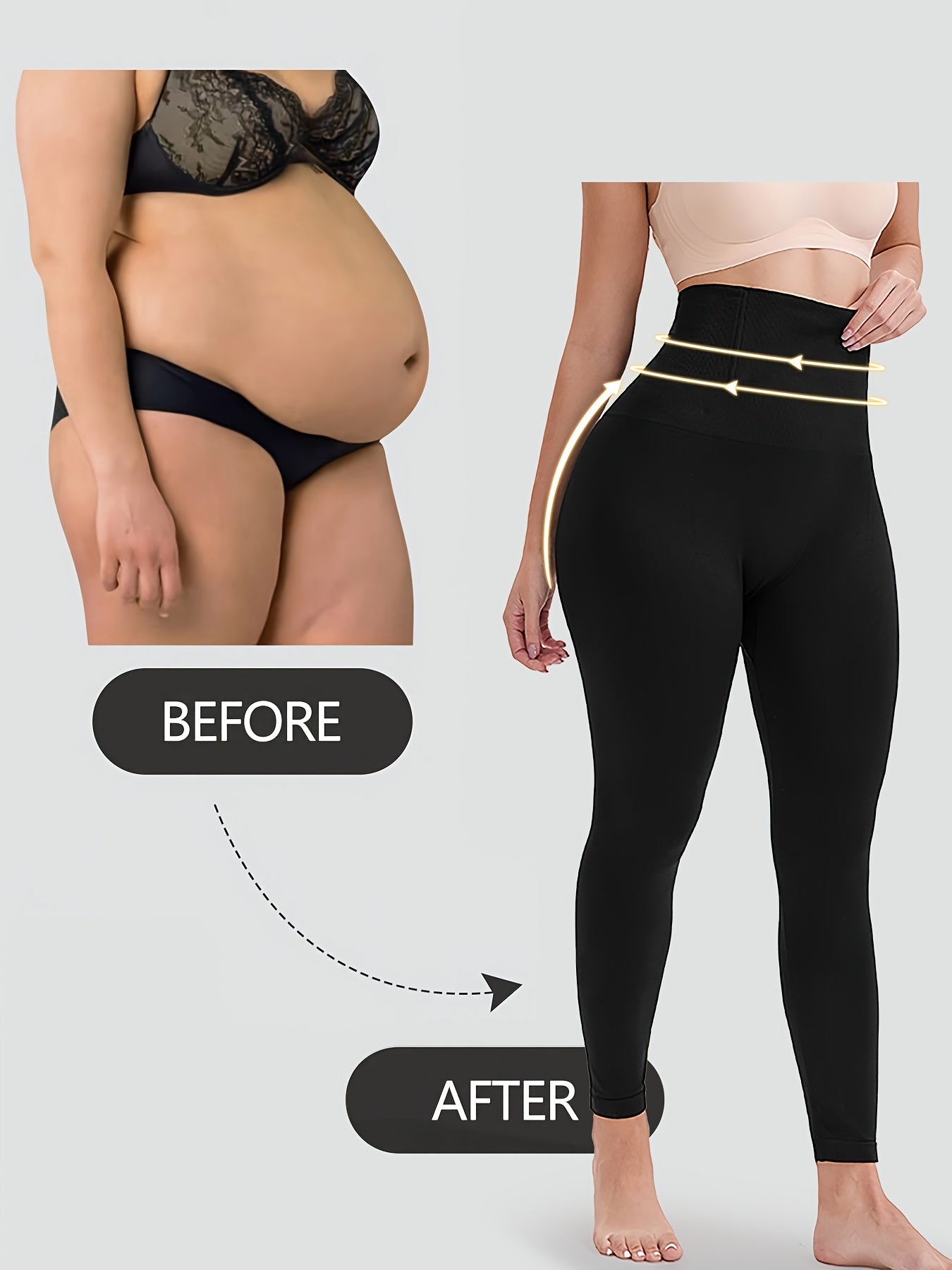 Plain Butt Lifting Comfy Stretchy Shaping Capri Pants, High Waist Tummy Control for yoga Pants, Capri Length Workout Leggings - For Women - Suitable For Yoga, Fitness & Everyday Wear - Perfect Gift For Women