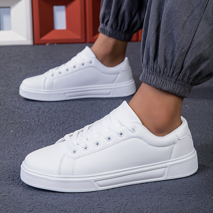 [Sneakers] Men'S Shoes 2025 Spring New White Shoes Breathable Sports Leisure Trendy Casual Shoes Hot Style