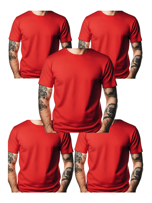 5 Piece of Blank TShirt For Men or women Unisex Casual Short Sleeve Tee 100% Heavy Cotton Crew Neck, Soft Adorable Tees Tops