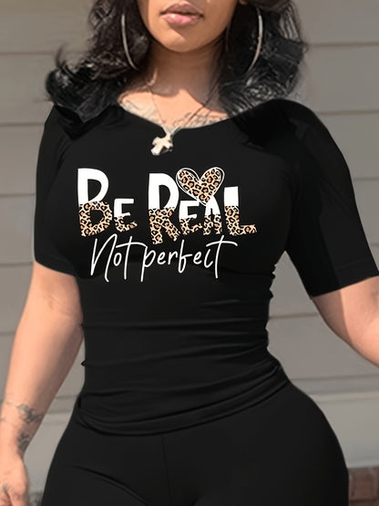 A T-Shirt, Pants Not Included! Cross-Border European And American Women'S T-Shirt, Short Sleeve