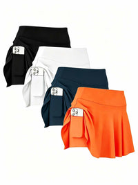 Black + White + Navy Blue + Orange