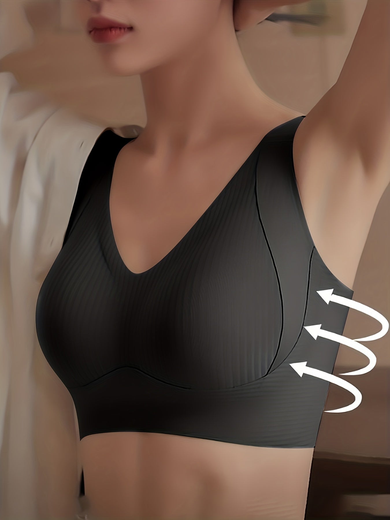 Women's Black T-Shirt - product view 5