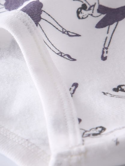 [Random] Random 6pcs ' Cute Flower And Animal And Cloud Print Briefs, Cartoon Pattern Panties, Soft And Comfy Underwear Set, for All Season Wearing