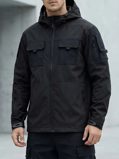 Men's Windproof Zip-Up Coat Everyday 541