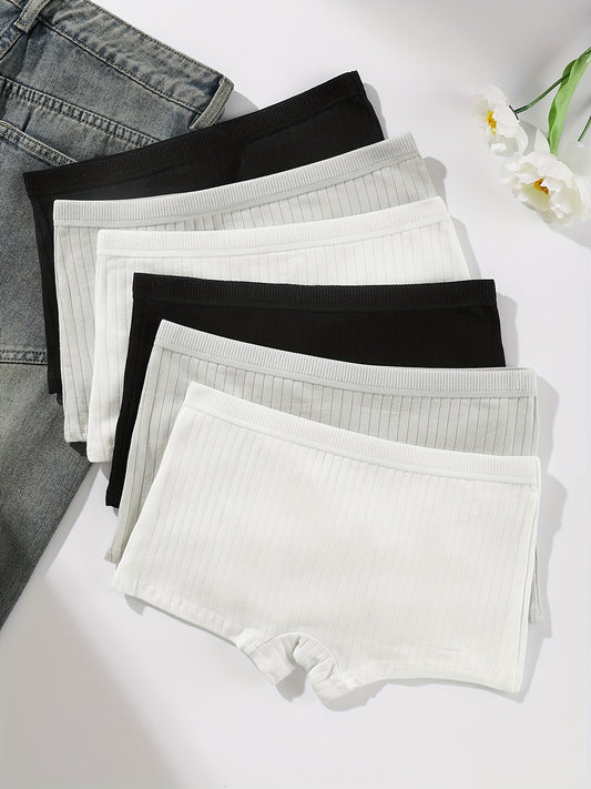 6-Pack Kids Boxer Briefs - Breathable Daily Comfort – main product image