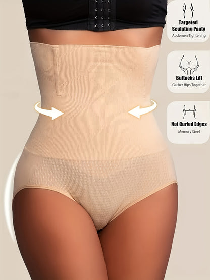 2pcsHigh-Waist Tummy Control Shapewear Panties for Women - Waist Trainer, Butt Lifter & Body Shaper Underwear