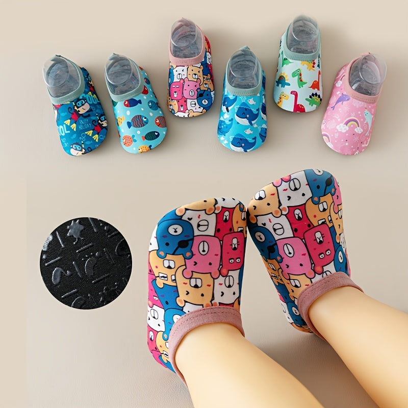 New Arrival 2-pair Pc Cute Breathable And Soft Animal Cartoon Slip-on Toddler Shoes Floor Socks Non-slip Soft Sole for Toddler And Children
