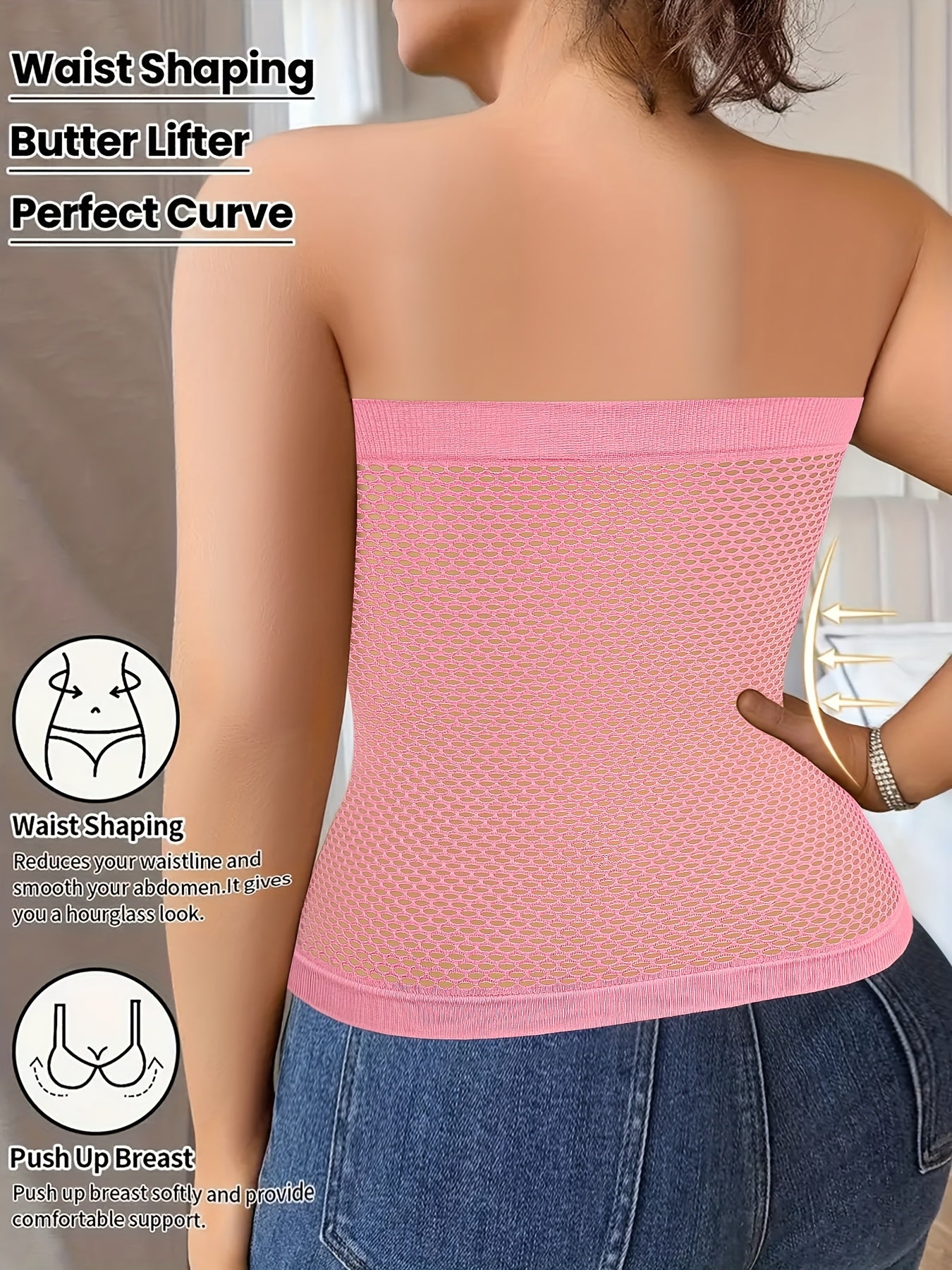 Plus-Size Tummy Control Bodysuit for Women - Comfortable, Breathable Shapewear