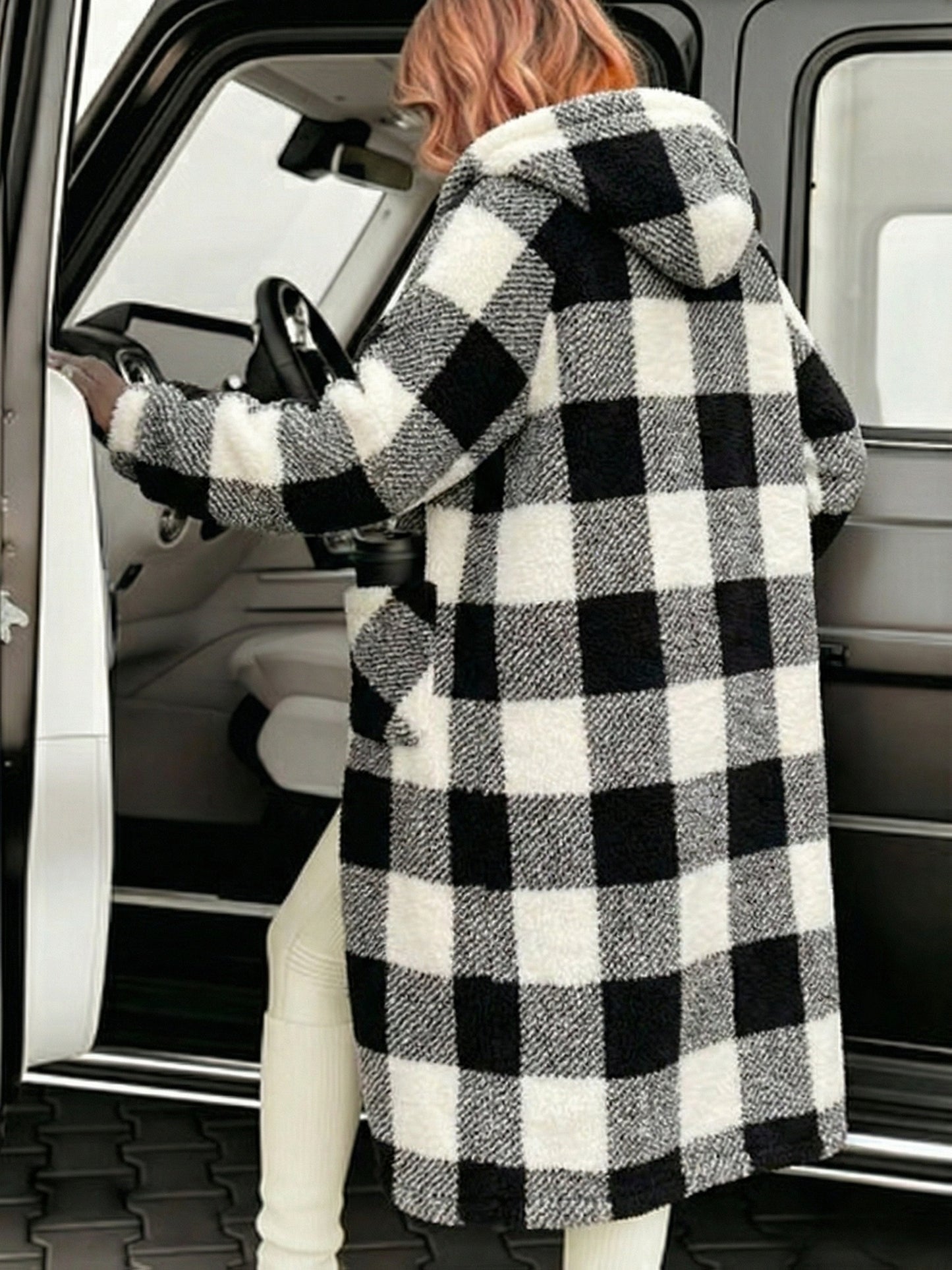 Grey Powder Blue Rice Home Coat Ladies Black Five Exclusive Warm Thick And Velvet Long Cute Sweet Home Colorful Plaid Home Pajamas Christmas Coat.