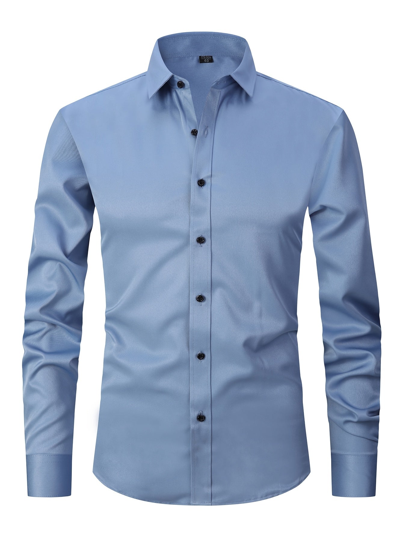 Men's Cufflink Shirt 2026 Spring/Summer French Cuff Shirt Breathable, Stretchy, Wrinkle-Resistant Business Casual Easter Gift Suitable for Men, Husband, Father Holiday Cruise Essential Short-Sleeve Shirt Summer Top Formal Dress Shirt