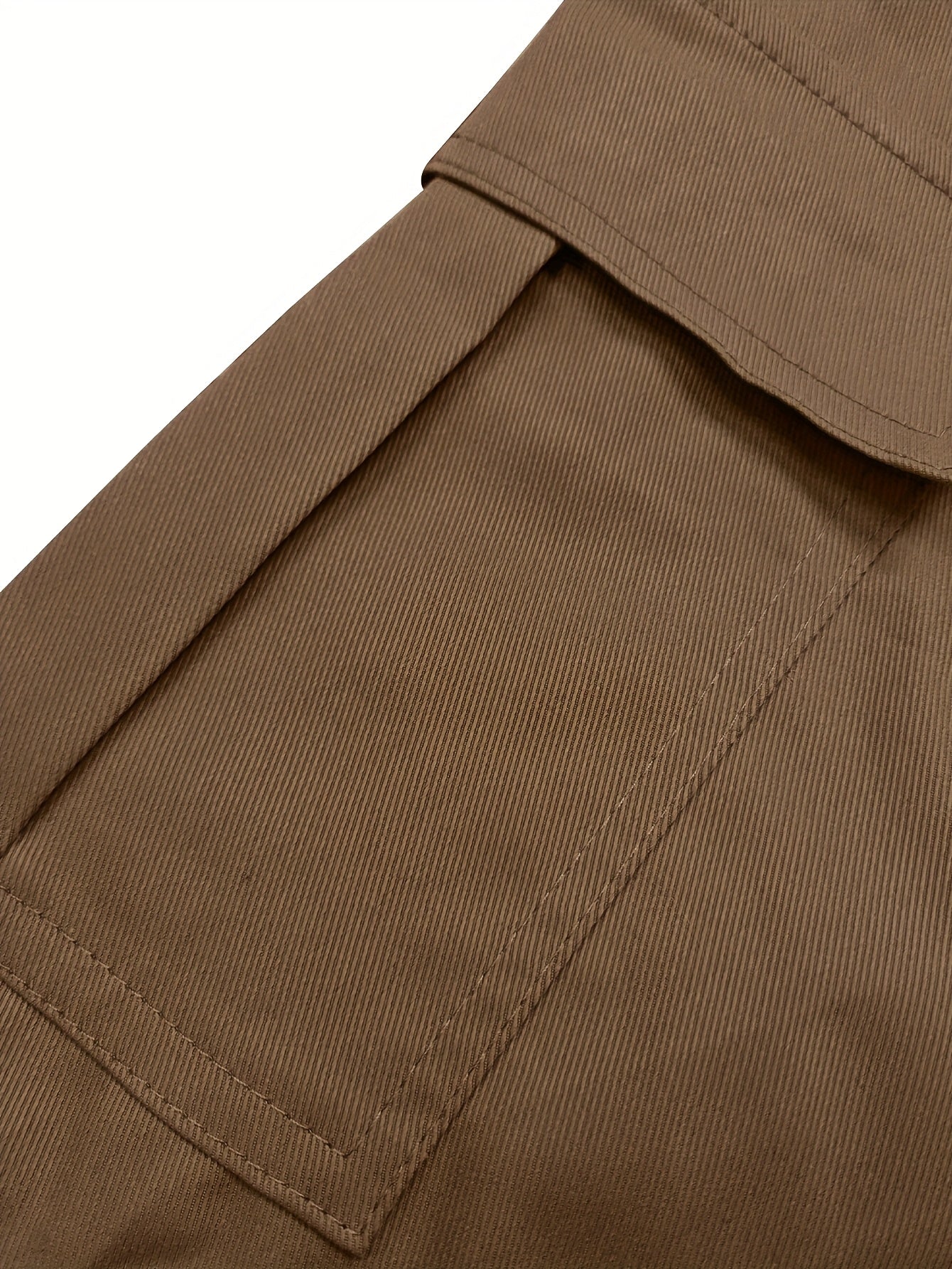 Men's Black Polyester Cargo Shorts - product view 26